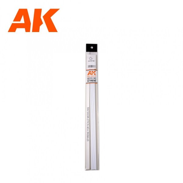 AK Interactive AK6543 HOLLOW TUBE 3.00 DIAMETER X 350MM – STYRENE HOLLOW TUBE – (5 UNITS)