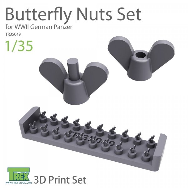 T-Rex Studio TR35049 Butterfly Nuts Set for WWII German Panzer  1/35