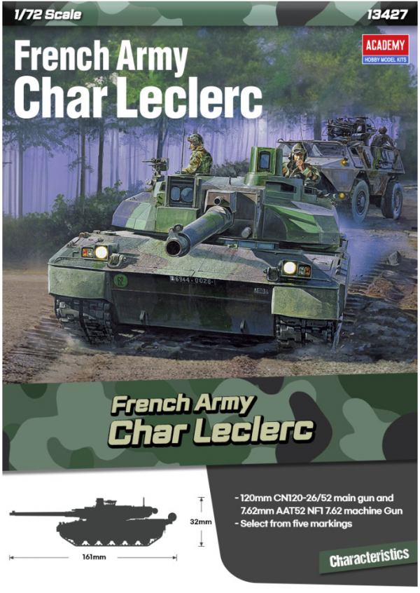 Academy 13427 French Army Char Leclerc 1/72