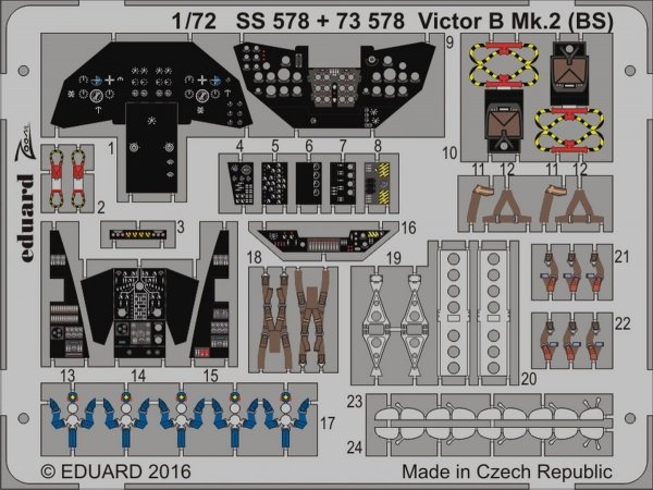 Eduard 73578 Victor B Mk.2 (BS) interior AIRFIX 1/72