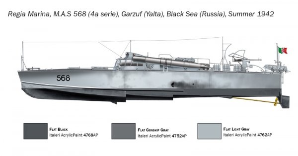 Italeri 5626 M.A.S. 563/568 with crew 1/35