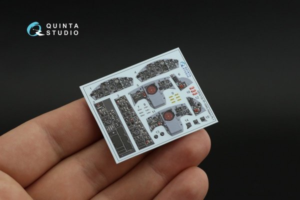 Quinta Studio QD32130 TF-104G 3D-Printed &amp; coloured Interior on decal paper (Italeri) 1/32
