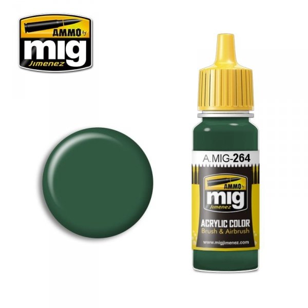 AMMO of Mig Jimenez 0264 - IJN Nakajima Dark Green 17ml