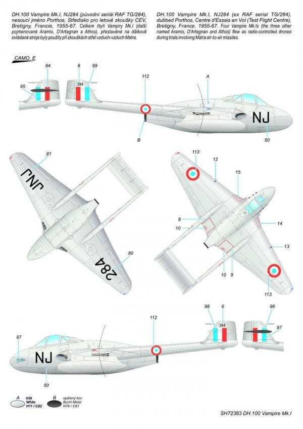 Special Hobby 72383 DH.100 Vampire Mk. I 'RAF, RAAF and Armée de l'Air' 1/72