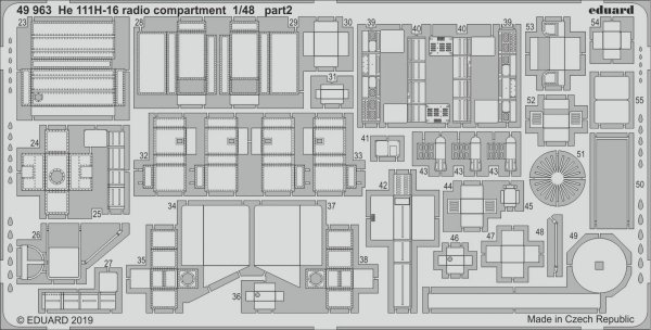 Eduard 49963 He 111H-16 radio compartment 1/48 ICM