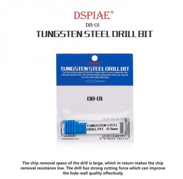 DSPIAE DB-01 0.5mm Tungsten Steel Drill Bit / Wiertło ze stali wolframowej