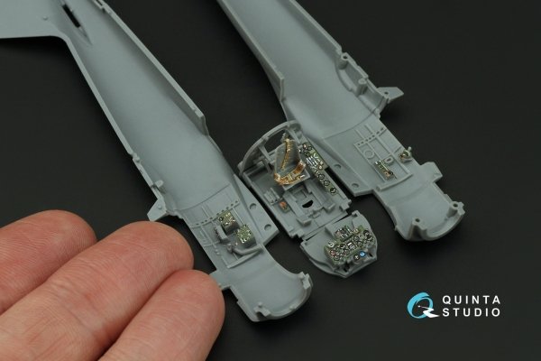 Quinta Studio QD72163 A6M2 Zero (Nakajima Prod.) 3D-Printed coloured Interior on decal paper (Tamiya) 1/72