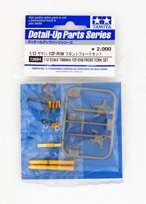 Tamiya 12684 Yamaha YZF-R1M - Front Fork Set (For Tamiya 14133) 1/12