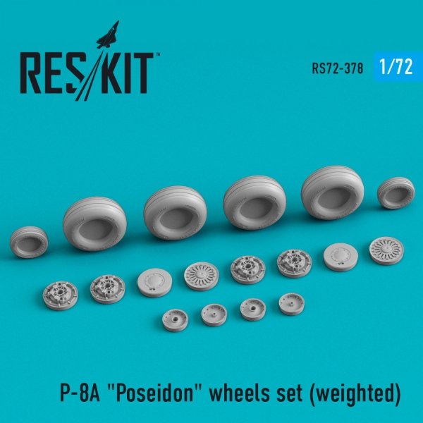 RESKIT RS72-0378 P-8A &quot;POSEIDON&quot; WHEELS SET (WEIGHTED) 1/72