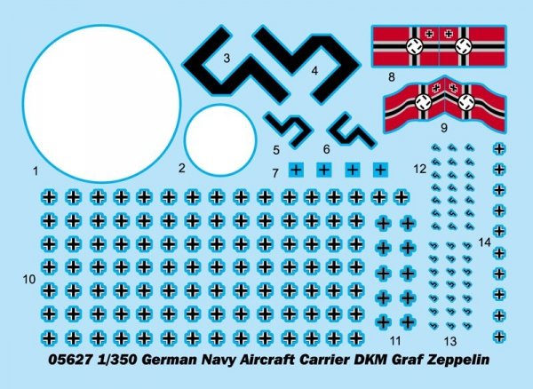 Trumpeter 05627 German Navy Aircraft Carrier DKM Graf Zeppelin 1/350
