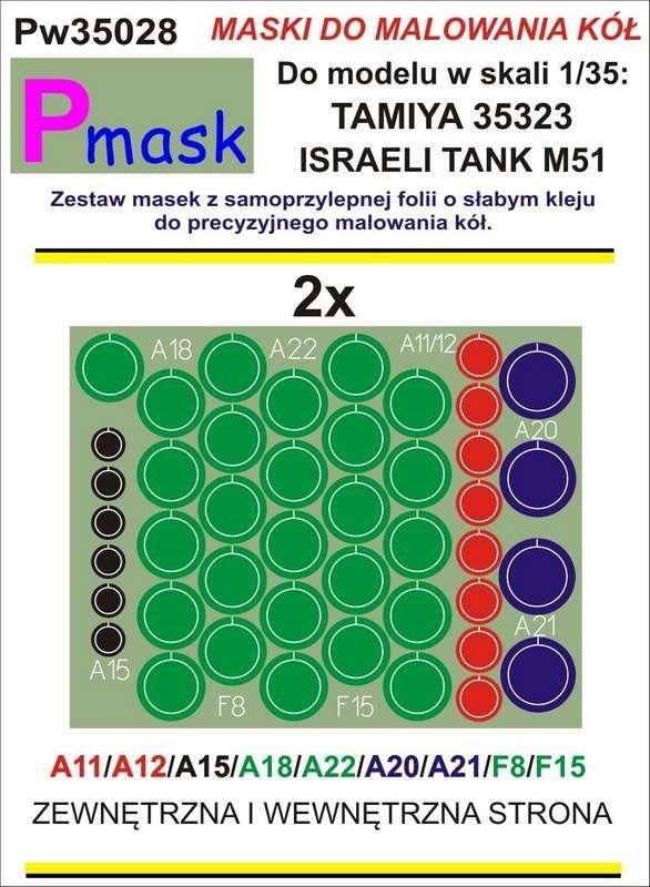 P-Mask PW35028 M51 TAMIYA 35323 (1:35)