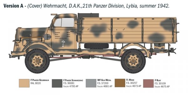 Italeri 6760 Kfz. 305 Opel Blitz Typ A 4x4 1/35