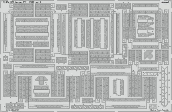 Eduard BIG5360 USS Langley CV-1 TRUMPETER 1/350