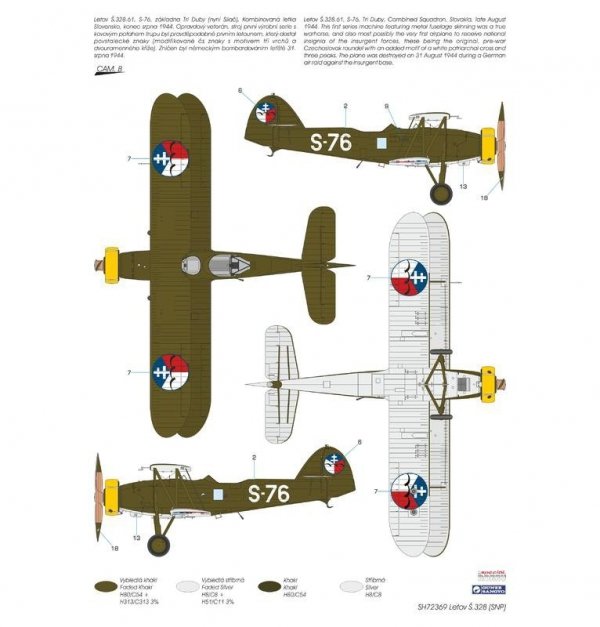 Special Hobby 72369 Letov S.328 Slovak National Uprising 1/72