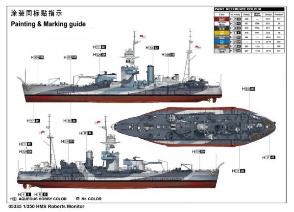 Trumpeter 05335 HMS Roberts Monitor