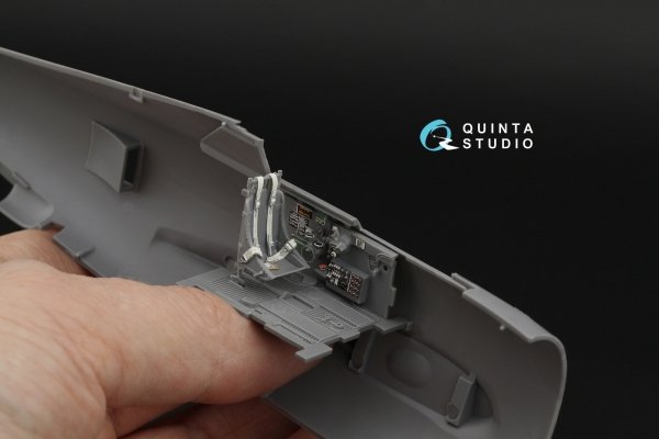 Quinta Studio QD48653 P-47D Thunderbolt Razorback 3D-Printed &amp; coloured Interior on decal paper (Miniart) 1/48