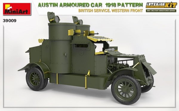 Miniart 39009 AUSTIN ARMOURED CAR 1918 PATTERN. BRITISH SERVICE. WESTERN FRONT. INTERIOR KIT 1/35