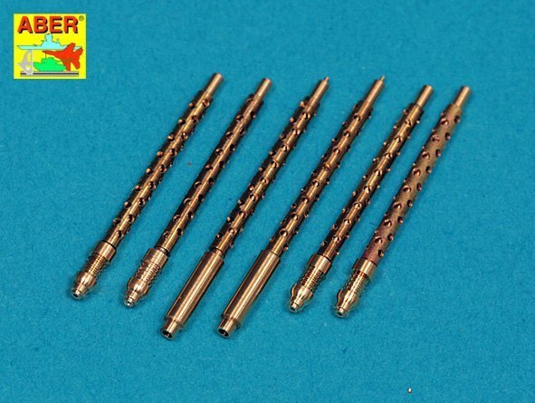 Aber A32108 Set of 6 turned U.S. cal .50 (12,7mm) Browning M2 barrels for P-51 Mustang (1:32)