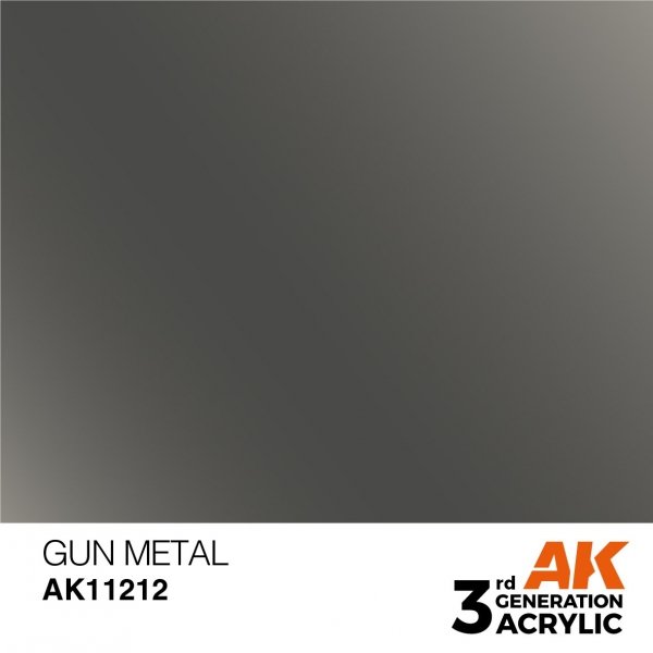 AK Interactive AK11212 GUN METAL – METALLIC 17ml