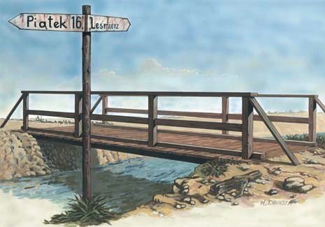 Mirage Hobby 35220 Wooden bridge (1:35)