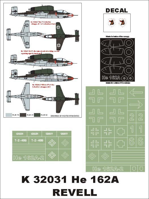 Montex K32031 He-162A-2 1/32