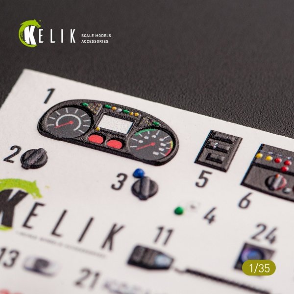 KELIK K35020 KOZAK-2 UKRAINIAN MRAP 3D DECALS FOR ICM KIT 1/35