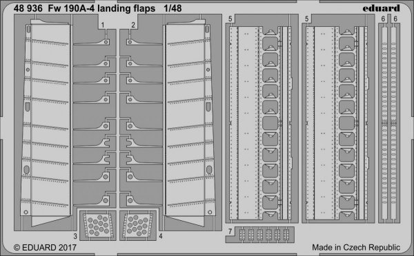 Eduard 48936 Fw 190A-4 landing flaps EDUARD 1/48