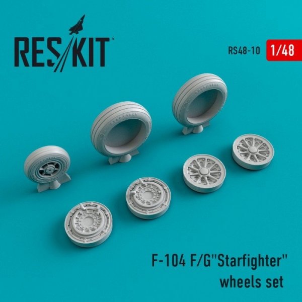 RESKIT RS48-0010 F-104 (F/G) &quot;Starfighter&quot; wheels set 1/48
