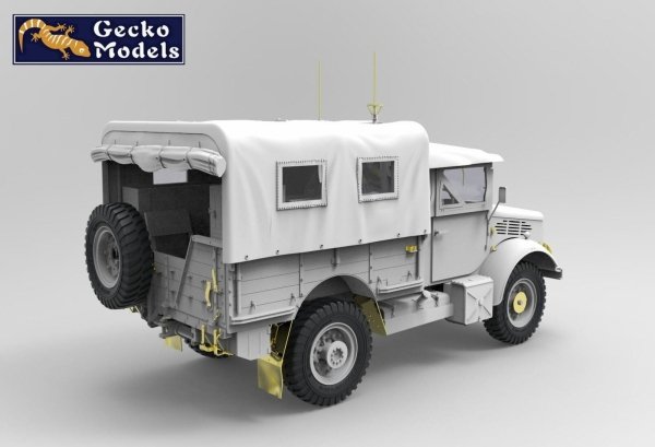 Gecko Models 35GM0061 WWII British Bedford MWR FFW Radio command truck 1/35