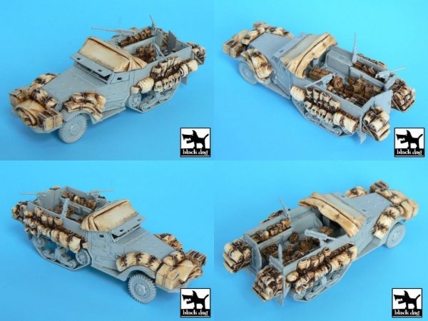 Black Dog T72016 M3 Half Track + amphibian vehicle for Trumpeter 1/72