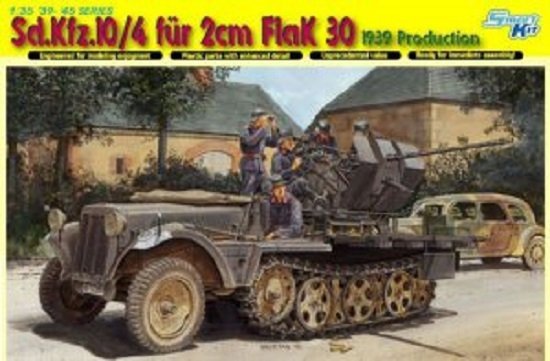 Dragon 6739 Sd.Kfz. 10/4 fur 2cm FlaK 30 (version 1939) (1:35)