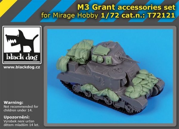 Black Dog T72121 M 3 Grant accessories set for Mirage Hobby 1/72