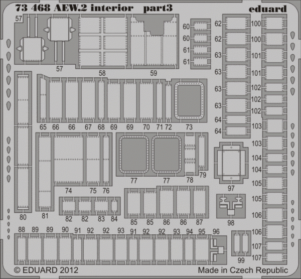 Eduard 73468 Sea King AEW.2 interior S. A. 1/72 CYBER HOBBY