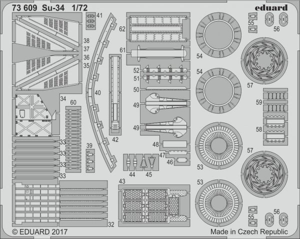 Eduard 73609 Su-34 TRUMPETER 1/72