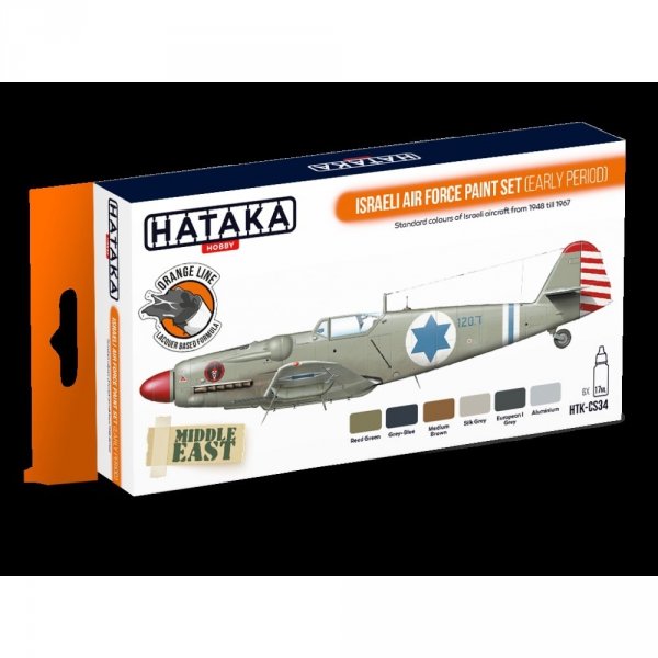 Hataka HTK-CS34 ISRAELI AIR FORCE PAINT SET (EARLY PERIOD) (6x17ml)