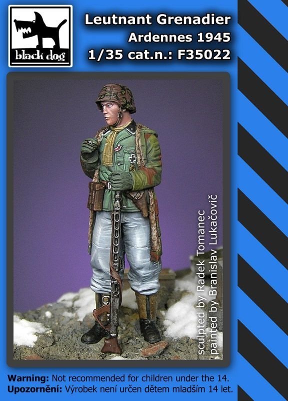 Black Dog F35022 Leutnant grenadier Ardennes 1945 1/35