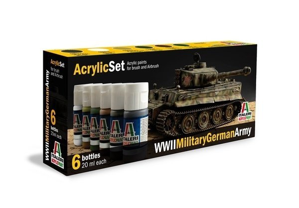 Italeri 433AP Military German Army II World War (6 Acrylic Paints Set)