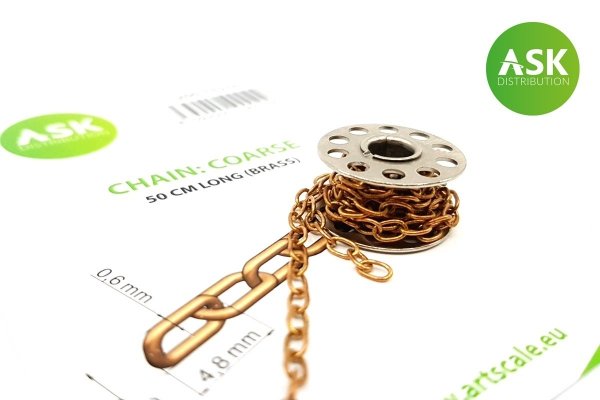 ASK T0250 Chain: Coarse - 50 cm long (brass)