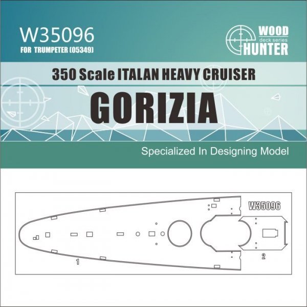 Wood Hunter W35096  ITALAN HEAVY CRUISER GORIZIA 1/350