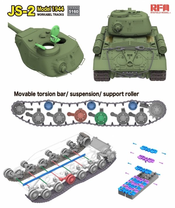 Rye Field Model 5160 JS-2 with Upgrades Announced 1/35