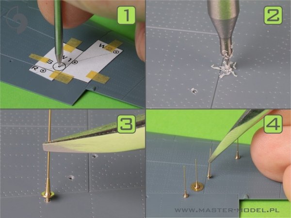 Master AM-48-182 Fw 190 A6-A7/R11 Nightfighter - anteny FuG217 "Neptun" 1/48