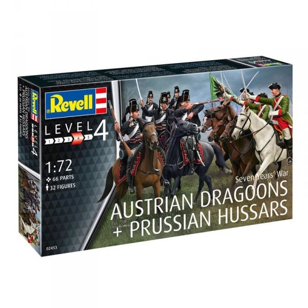 Revell 02453 Seven Years War AUSTRIAN DRAGOONS+PRUSSIAN HUSSARS (1:72)