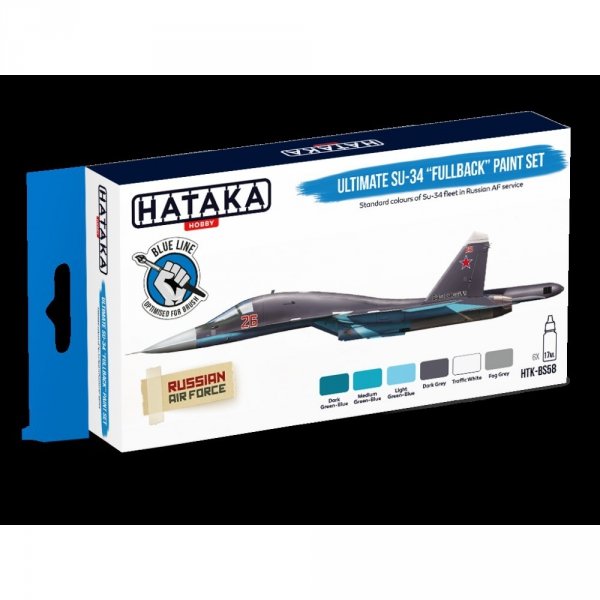 Hataka HTK-BS58 Ultimate Su-34 „Fullback” paint set (6x17ml)