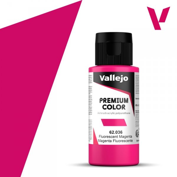 Vallejo 62036 Fluorescent Magenta - Premium Color 60ml