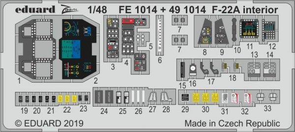 Eduard FE1014 F-22A HASEGAWA 1/48