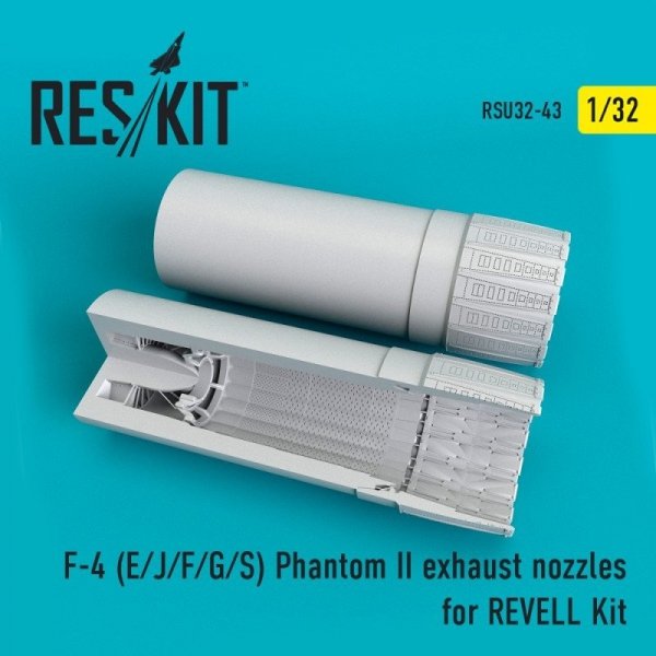 RESKIT RSU32-0043 F-4 (E/J/F/G/S) Phantom II exhaust nossles for REVELL Kit 1/32