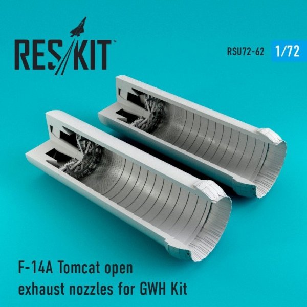 RESKIT RSU72-0062 F-104 F-14A Tomcat open exhaust nozzles for Great Wall Hobby 1/72