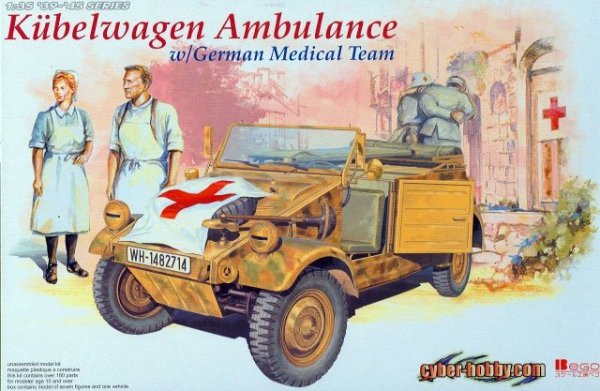 Dragon 6336 Kubelwagen Ambulance w/German Medical Team