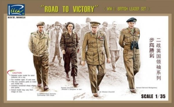 Riich Models RV35023 - WWII British Leader Set &quot;Road to Victory&quot; 1:35
