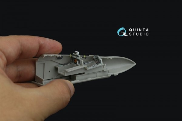 Quinta Studio QD72092 F-4J/S 3D-Printed &amp; coloured Interior on decal paper (Hasegawa) 1/72